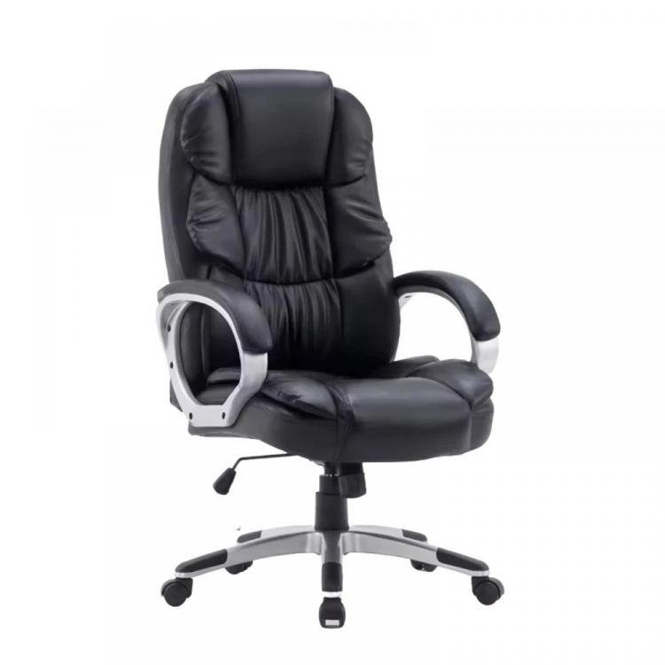 Кресло SitUp SANTA (Санта) chrome (экокожа Black/Black)