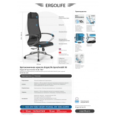 Кресло руководителя ErgoLife Set 16/подл.131/осн.Synchro 052