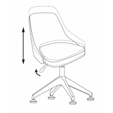 Кресло Бюрократ CH-340GLZ ткань бежевая