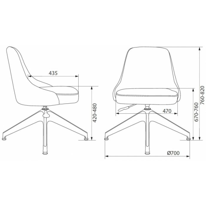 Кресло Бюрократ CH-340GLZ ткань коричневая