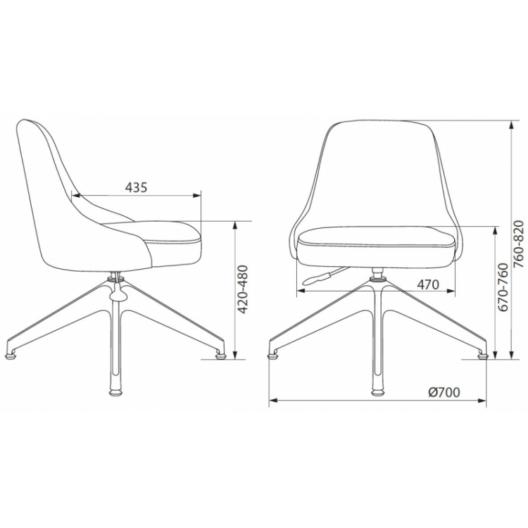 Кресло Бюрократ CH-340GLZ ткань коричневая