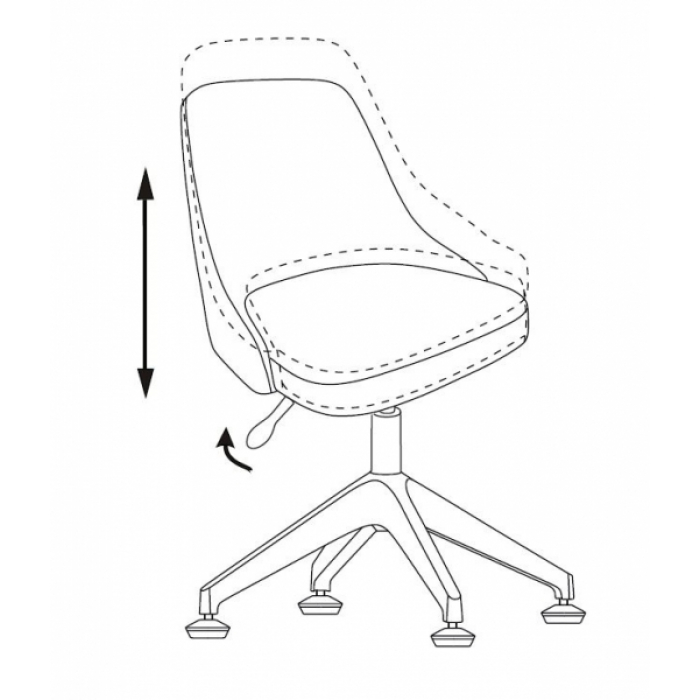 Кресло Бюрократ CH-340GLZ ткань серая