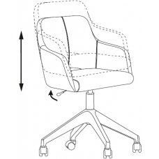 Кресло Бюрократ CH-380GL ткань бежевая (коричневая)