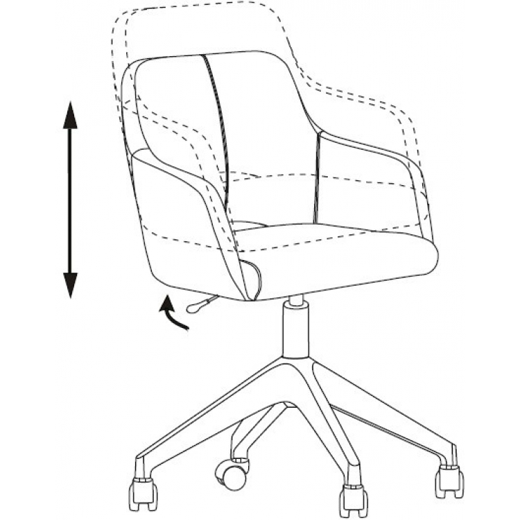 Кресло Бюрократ CH-380GL ткань бежевая (коричневая)