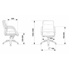 Кресло Бюрократ T-9927SL-Low