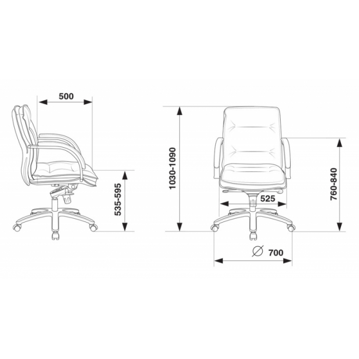 Кресло Бюрократ T-9927SL-Low