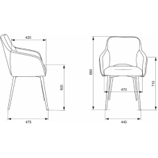 Кресло на ножках (стул) Бюрократ CH-380F