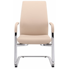 Кресло на полозьях Jons-Low-V кожа бежевая