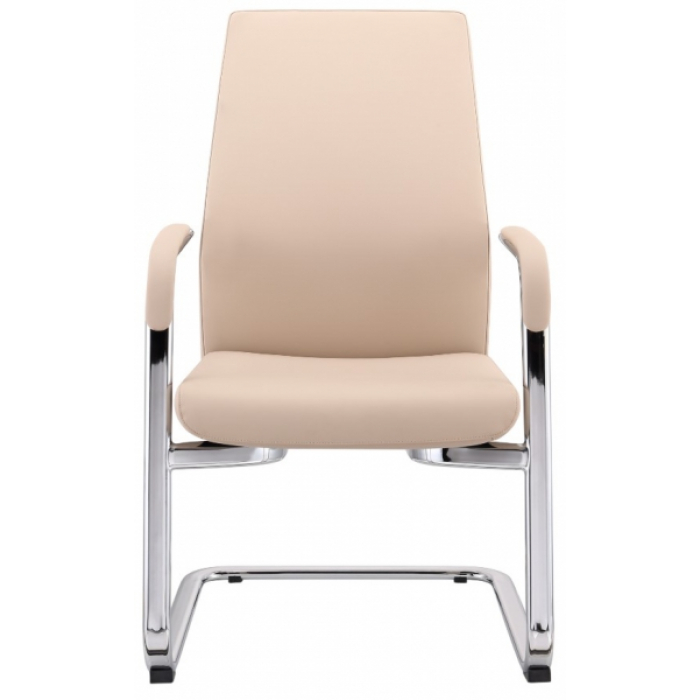 Кресло на полозьях Jons-Low-V кожа бежевая