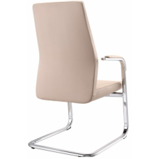 Кресло на полозьях Jons-Low-V кожа бежевая