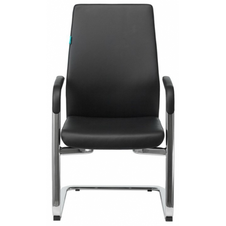 Кресло на полозьях Jons-Low-V кожа черная