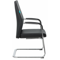 Кресло на полозьях Jons-Low-V кожа черная