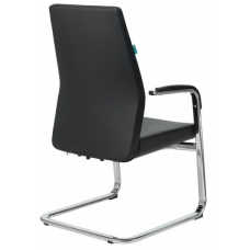 Кресло на полозьях Jons-Low-V кожа черная