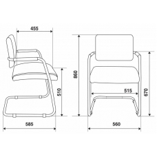 Стул Бюрократ CH-271N-V