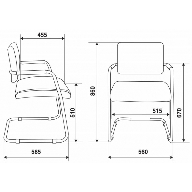 Стул Бюрократ CH-271N-V