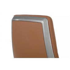 Кресло Zen 01E Оранжевый/Металл Серебристый