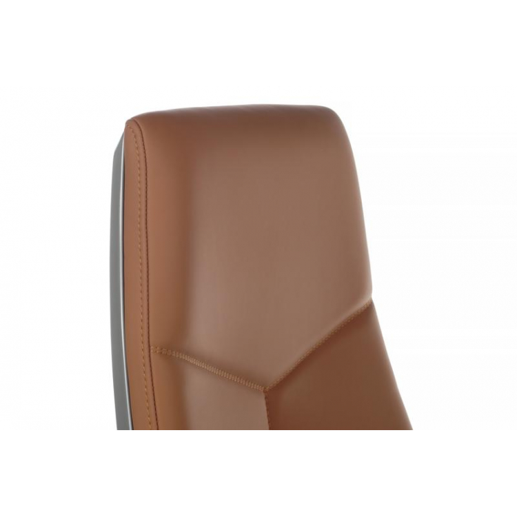 Кресло Zen 01E Оранжевый/Металл Серебристый