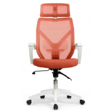 Кресло Oliver RCH W-203AC Белый пластик/Оранжевый