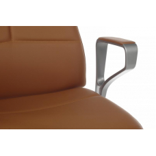 Кресло Zen 01E Оранжевый/Металл Серебристый