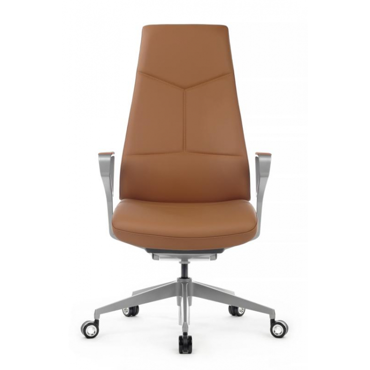 Кресло Zen 01E Оранжевый/Металл Серебристый