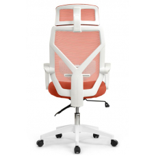 Кресло Oliver RCH W-203AC Белый пластик/Оранжевый