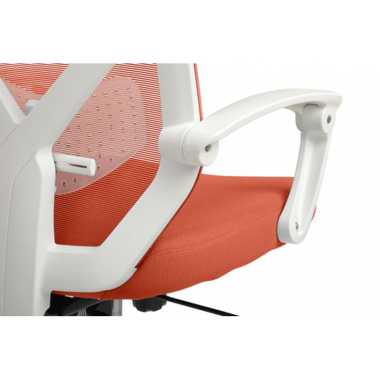 Кресло Oliver RCH W-203AC Белый пластик/Оранжевый