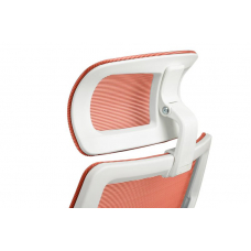 Кресло Oliver RCH W-203AC Белый пластик/Оранжевый