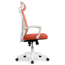 Кресло Oliver RCH W-203AC Белый пластик/Оранжевый