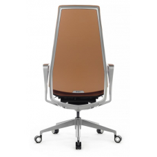 Кресло Zen 01E Оранжевый/Металл Серебристый