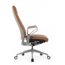 Кресло Zen 01E Оранжевый/Металл Серебристый