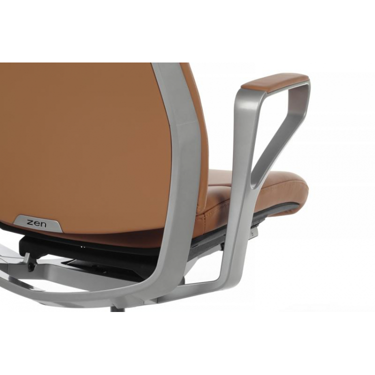 Кресло Zen 01E Оранжевый/Металл Серебристый