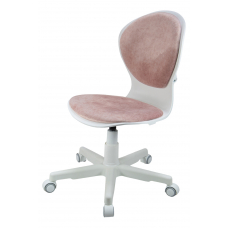 Кресло 1139 FW PL White велюр Bliss 08 розовый