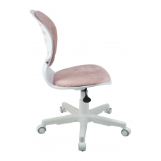 Кресло 1139 FW PL White велюр Bliss 08 розовый