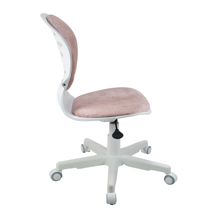 Кресло 1139 FW PL White велюр Bliss 08 розовый