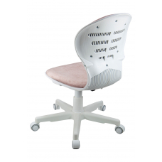 Кресло 1139 FW PL White велюр Bliss 08 розовый