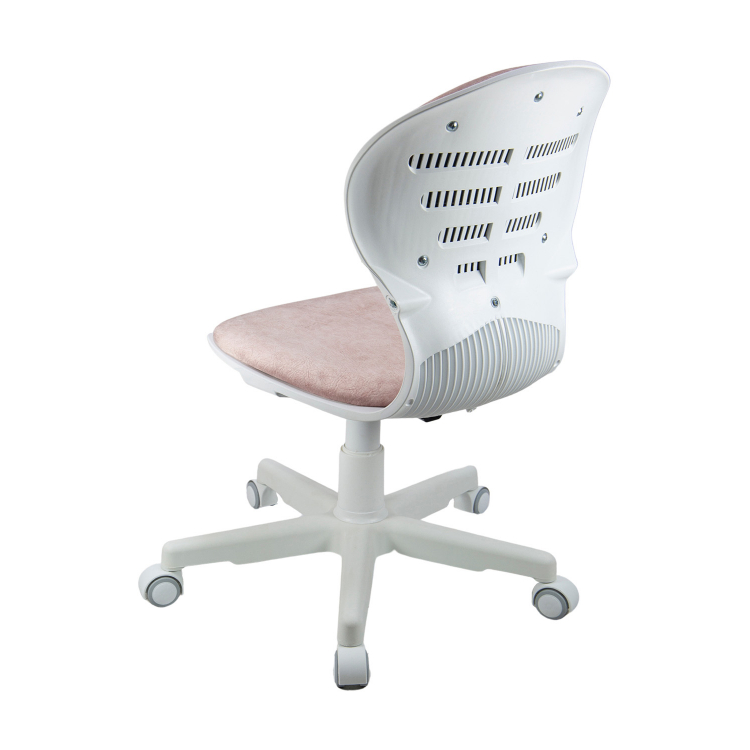 Кресло 1139 FW PL White велюр Bliss 08 розовый