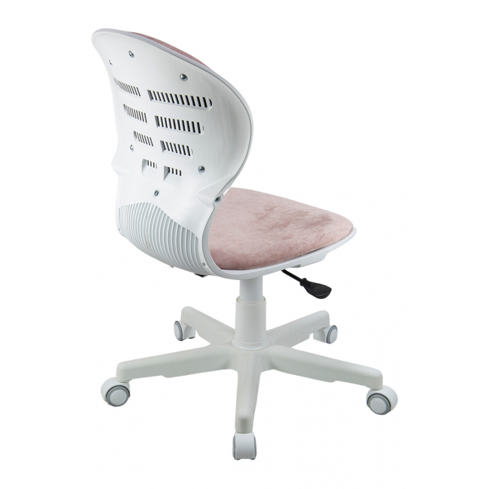 Кресло 1139 FW PL White велюр Bliss 08 розовый