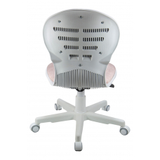 Кресло 1139 FW PL White велюр Bliss 08 розовый