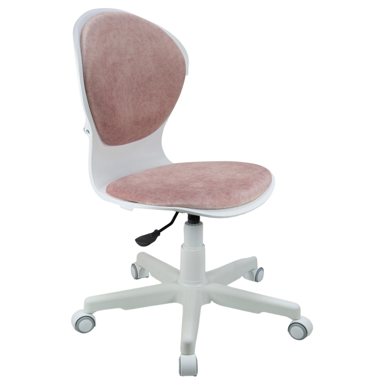 Кресло 1139 FW PL White велюр Bliss 08 розовый