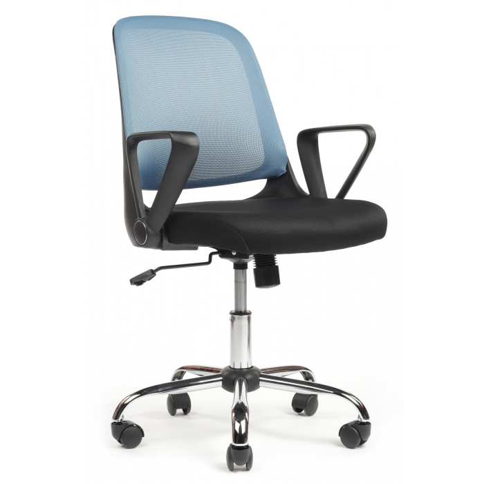 Кресло W-158 Черный Пластик/Синий