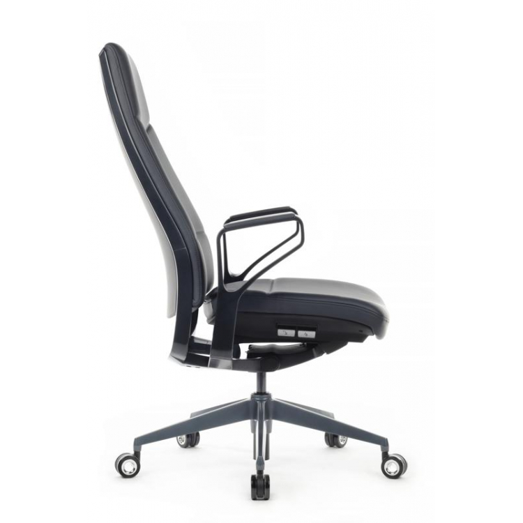 Кресло Zen 01E Синий/Металл Черный