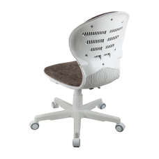 Кресло 1139 FW PL White велюр Bliss 07 шоколад