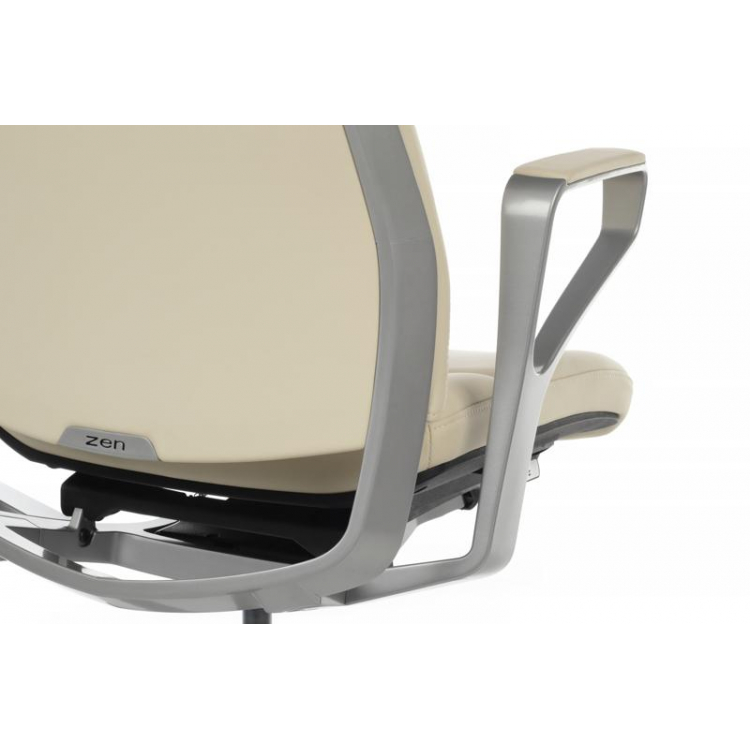 Кресло Zen 01E Бежевый/Металл Серебристый