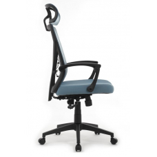 Кресло Oliver RCH W-203AC Черный пластик/Синий