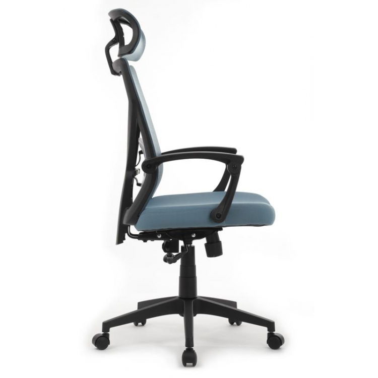 Кресло Oliver RCH W-203AC Черный пластик/Синий