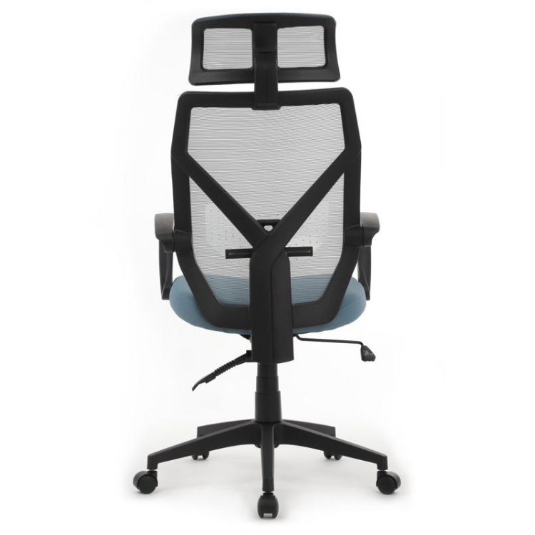 Кресло Oliver RCH W-203AC Черный пластик/Синий