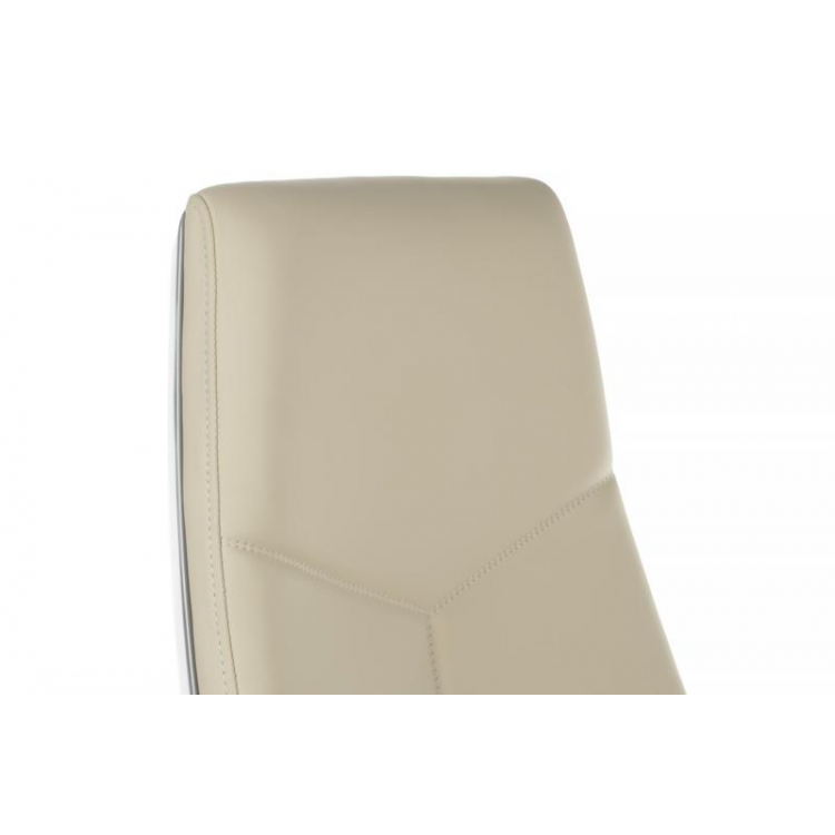 Кресло Zen 01E Бежевый/Металл Серебристый