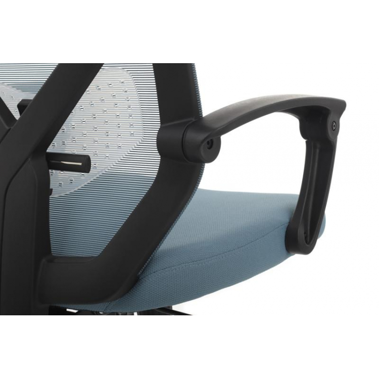 Кресло Oliver RCH W-203AC Черный пластик/Синий