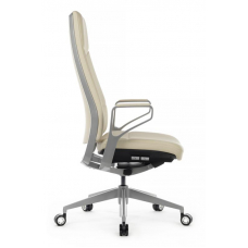 Кресло Zen 01E Бежевый/Металл Серебристый