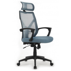 Кресло Oliver RCH W-203AC Черный пластик/Синий